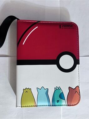 Red & White Pokeball card Sleeve Case NWOT